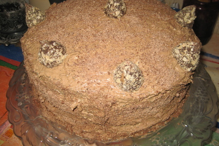 Фото к рецепту: Торт многослойный "праздничный"