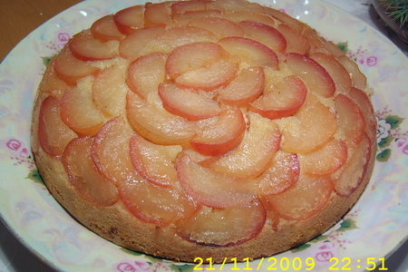 Фото к рецепту: Пирог яблочный аромат перевёрнутый