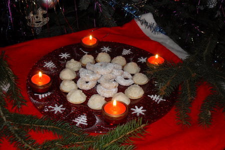 Фото к рецепту: Печенье к рождеству (кососовое и ванильное)