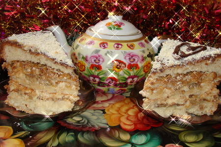 Фото к рецепту: Торт "новогодний"