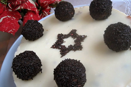 Фото к рецепту: Флорентийский пирог (наоборот) с шоколадной ириской