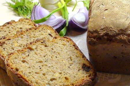 Фото к рецепту: Домашний хлеб с тестом на закваске