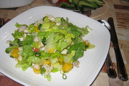 Фото к рецепту: Салат с манго от nigella