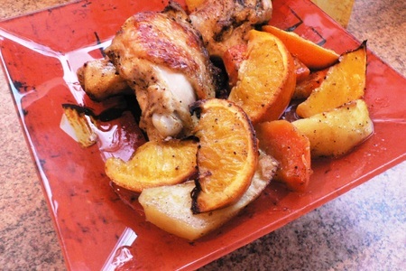 Фото к рецепту: Курица марракеш (по-мароккански)