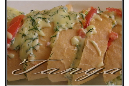 Фото к рецепту: Ленивый сэндвич-багет