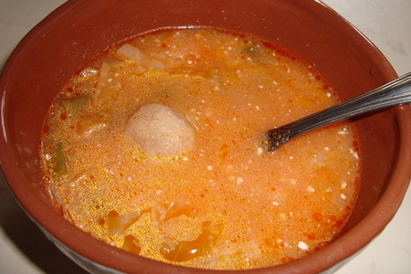Фото к рецепту: Суп с фрикадельками