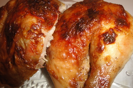 Фото к рецепту: Курица запечёная как пастрома