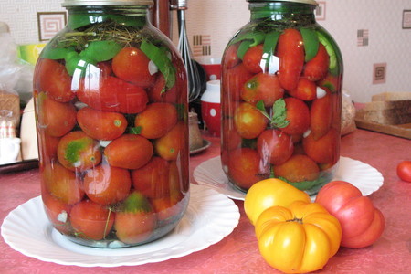 Фото к рецепту: Маринованые помидоры