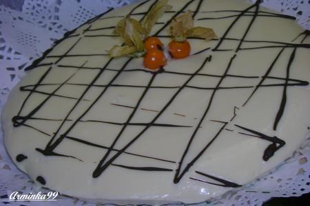 Трюфельный пирог из  белого шоколада и творога