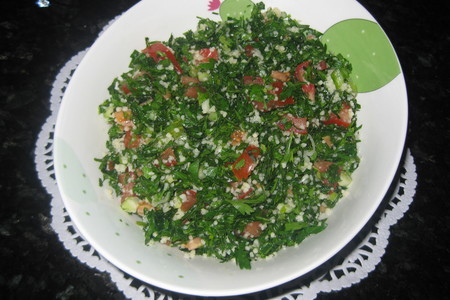 Фото к рецепту: Tabbouleh or ливанский диетический салат