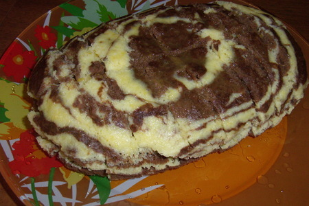 Фото к рецепту: Мраморный кекс (паровой)