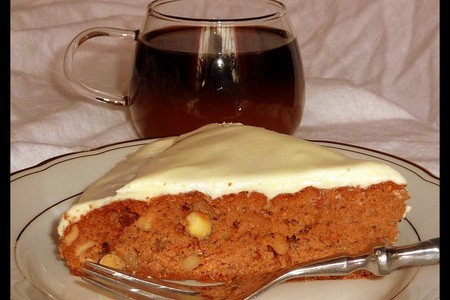 Фото к рецепту: Пирог с вареньем и орехами "без заморочек"