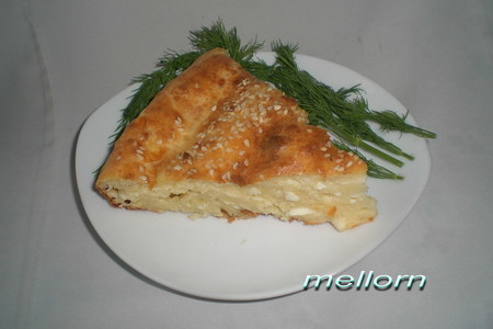 Фото к рецепту: Творожно-сырный пирог