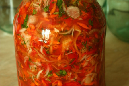 Фото к рецепту: Заправка для супов овощная