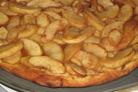 Яблочная пицца - пирог