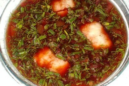 Фото к рецепту: Холодный суп с рыбой