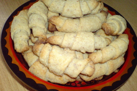 Печенье  "рогалики ореховые"