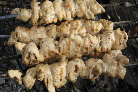 Фото к рецепту: Шашлык из куринного филе восточный