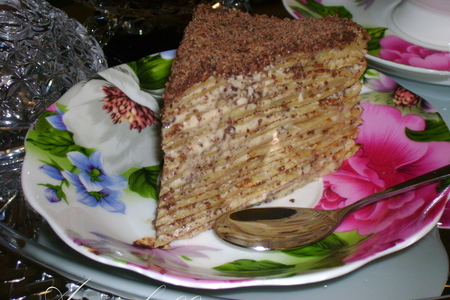 Фото к рецепту: Блинный торт "франция + италия"
