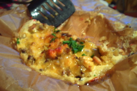 Фото к рецепту: Лоранский пирог с  грибами и курицей