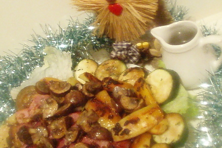 Фото к рецепту: Ветчина рождественская, или новогодняя с картошечкой и овощами