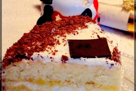 Фото к рецепту: Бисквитный торт " нежный"