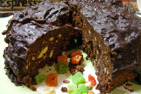 Панфорте или шоколадно-ореховый пряник по-итальянски без выпечки