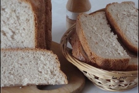 Фото к рецепту: Хлеб с овсяными хлопьями и ржаной  мукой( хп )
