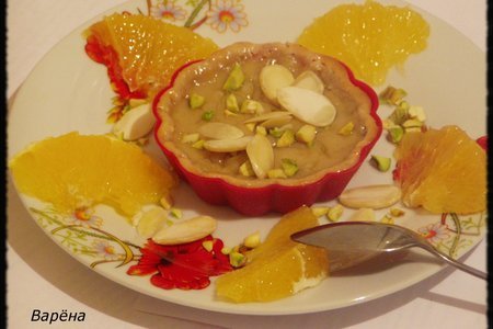 Карамельно-ореховый десертный крем