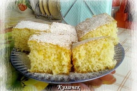 Фото к рецепту: Апельсиново-ванильный пирог