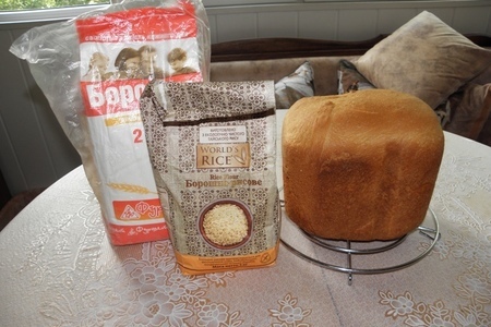 Фото к рецепту: Хлеб пшенично-рисовый