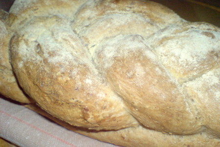 Фото к рецепту: Хлеб с ...косичкой/ pane rustico