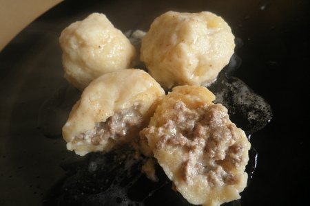 Фото к рецепту: Картофельные ньокки, фаршированные мясом