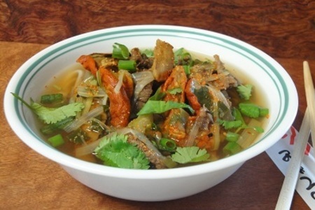 Фото к рецепту: Азиатский суп с грибами от ирины