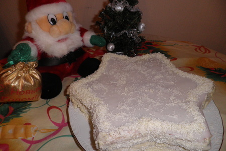 Фото к рецепту: Торт "новогодняя  звёздочка"