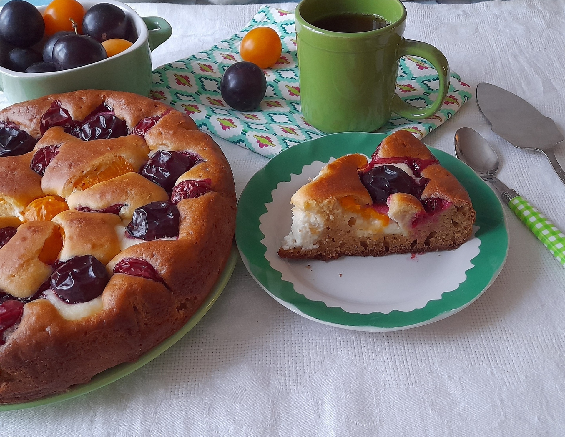 Пирог с алычой в духовке быстро и вкусно