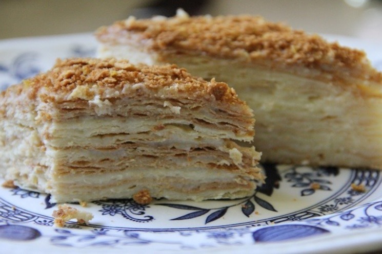 Наполеон торт домашний классический вкусный рецепт, приготовленный по всем правилам
