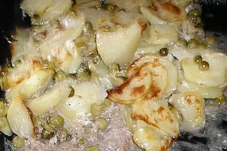 Мясо с зеленым горошком: шаг 6