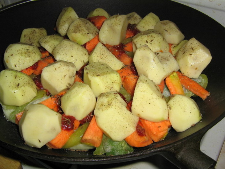 Еще один эксперимент с узбекской кухней. Дамлама (басма).