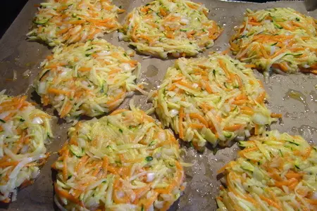 Овощные рёсти (rösti) с селедочным салатом: шаг 3