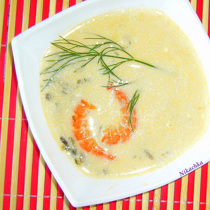 Суп сырный с морской капустой: шаг 3