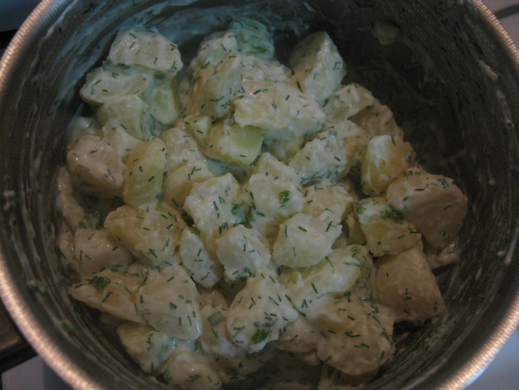 Молодой картофель с зеленью // 2 варианта: шаг 5