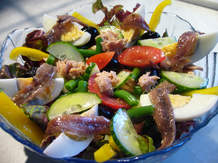 Salade niçoise // салат ницца: шаг 3