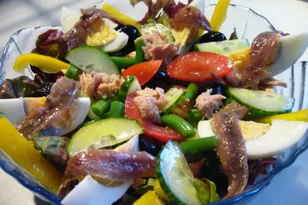 Salade niçoise // салат ницца: шаг 3