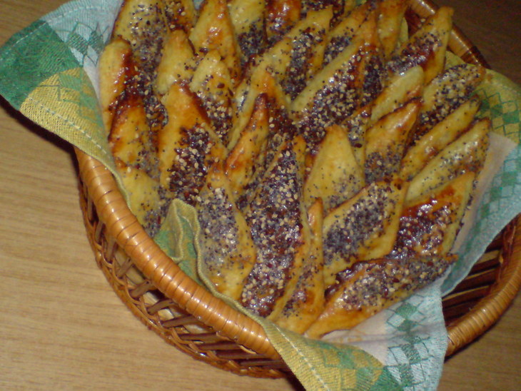Печенье сырное с кунжутом,маком и льняными семечками: шаг 9