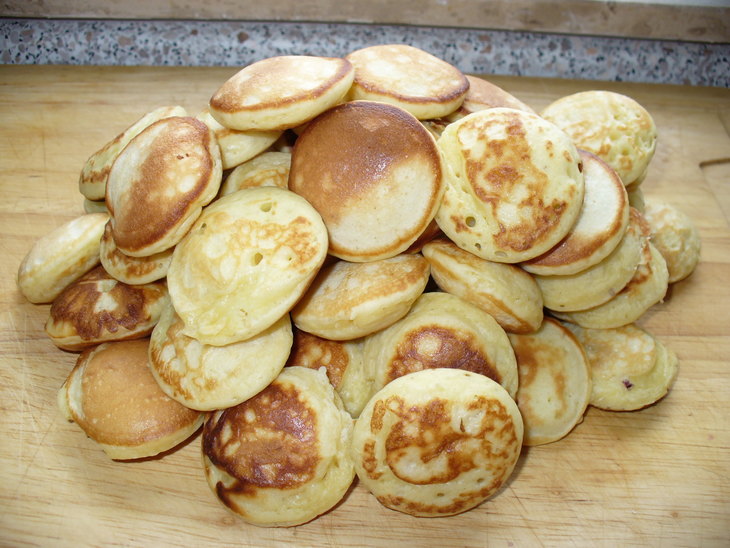 " завтрак для любимого "  или   poffertjes с черничным творогом: шаг 5