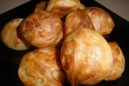 Гужер (gougères ) - французские заварные сырные шарики: шаг 5