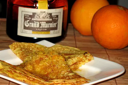 Crepes suzette (креп сюзетт) или блины из кукурузной муки с апельсиновым соусом: шаг 9