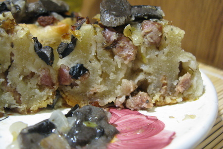 Постное заварное тесто на вареники и пельмени + мясные розочки с грибным соусом: шаг 7