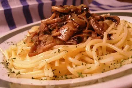 Лапша с грибами (tagliatelle con funghi): шаг 3